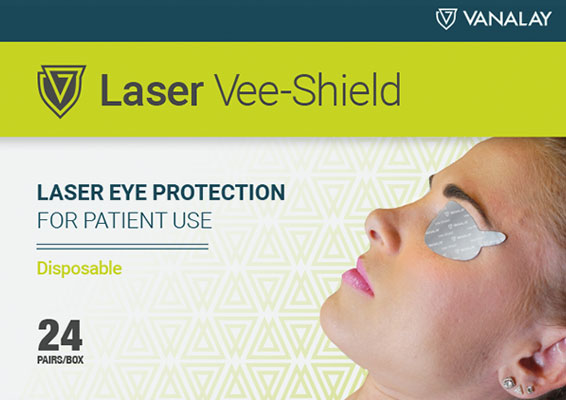 disposable laser vee-shield